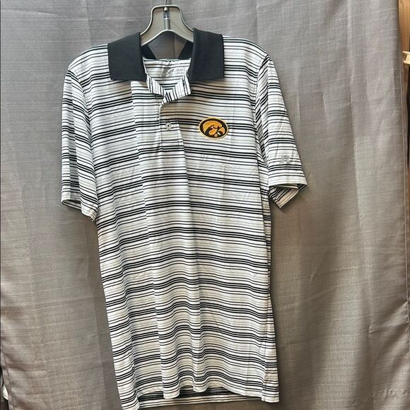 Iowa Hawkeyes Pin Striped Polo Golf shirt - Picture 1 of 6